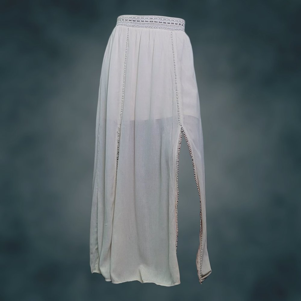 Leg Slit, Maxi-skirt - Tan – Maurice’s